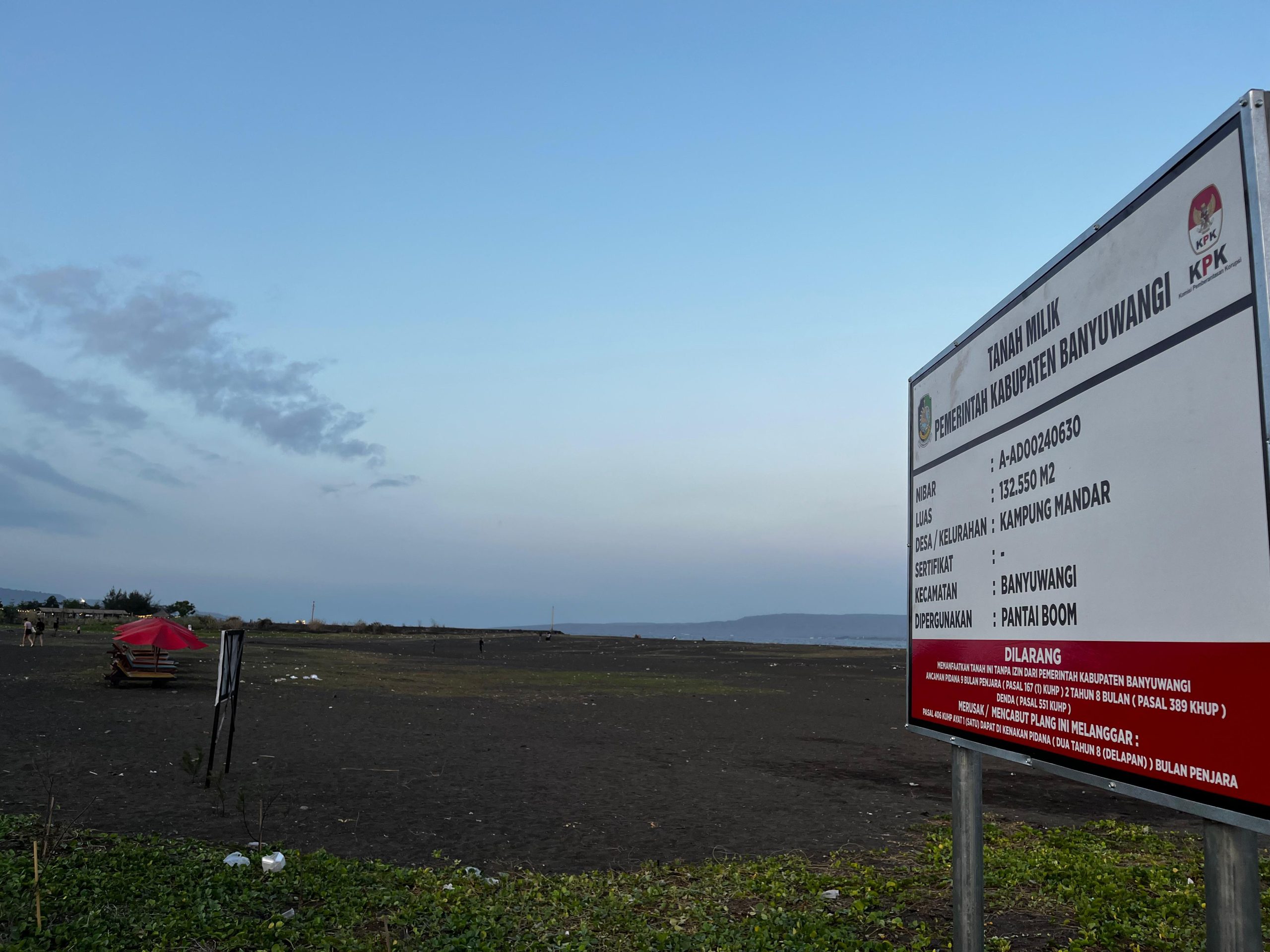 DPRD Panggil Pihak Pemkab Banyuwangi Bahas Sengketa Kepemilikan Tanah Pantai Boom