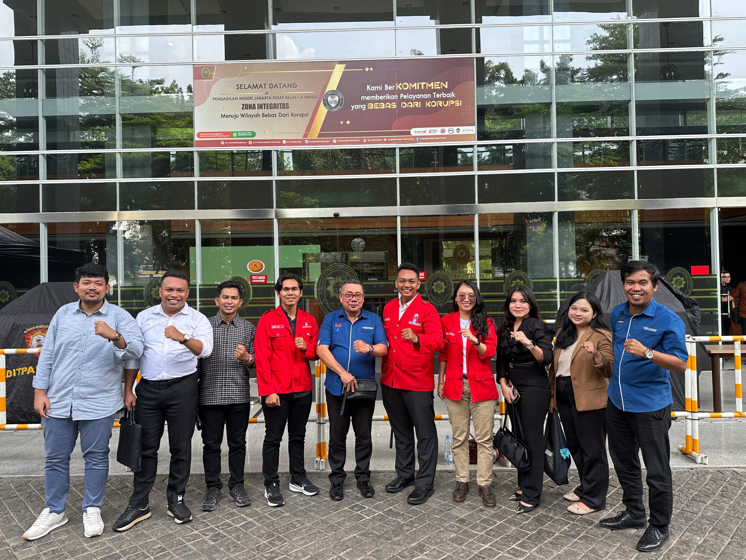Didampingi Tim Kuasa Hukum PSHN & Partners, Dewan Pimpinan Pusat (DPP) GMNI kepemimpinan Ketua Umum Arjuna Putra Aldino
